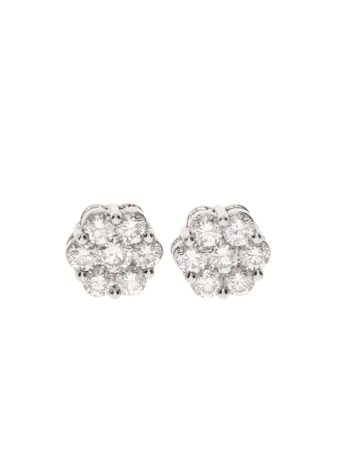 Diamond Multi Stone Stud Earrings | Kendalls